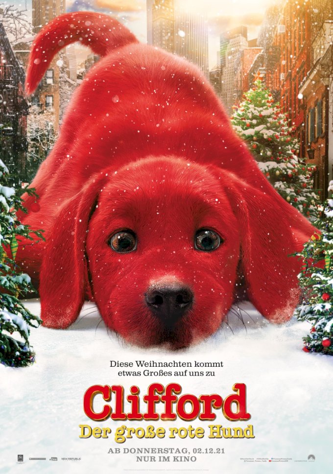 Plakat: Clifford der große rote Hund